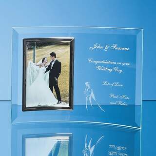 Bevelled Glass Crescent Frame for 5inchinch x 7inchinch Portrait Photo